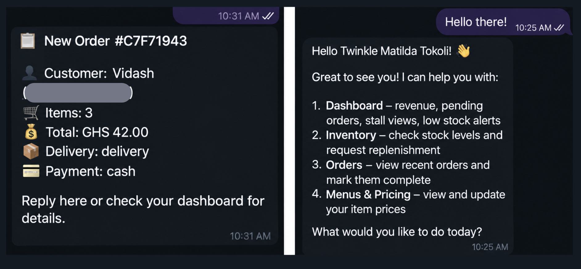 Conversational AI on WhatsApp — meeting users inside the channel they already use.